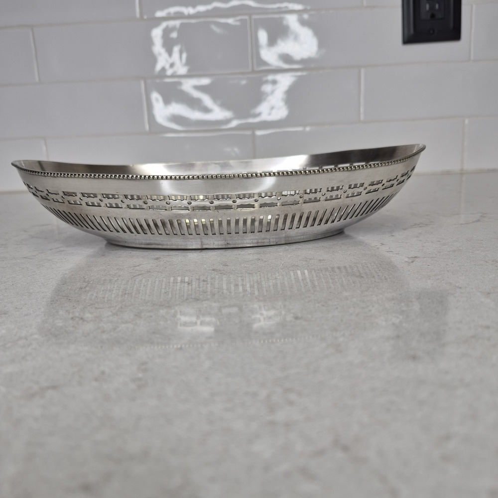 Vintage Gorham Co 0484 Silver Soldered The Lexington‎  Bread Basket Tray
